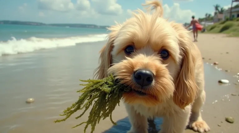 Dogs Eat Seaweed